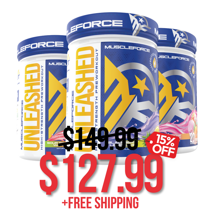 UNLEASHED 3 PACK (15% OFF, FREE SHIPPING & FREE SHAKER)