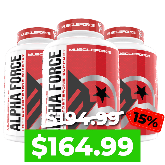 ALPHA FORCE 3 PACK - (15% Off & Free Shipping) TeamMuscleForce $195.99